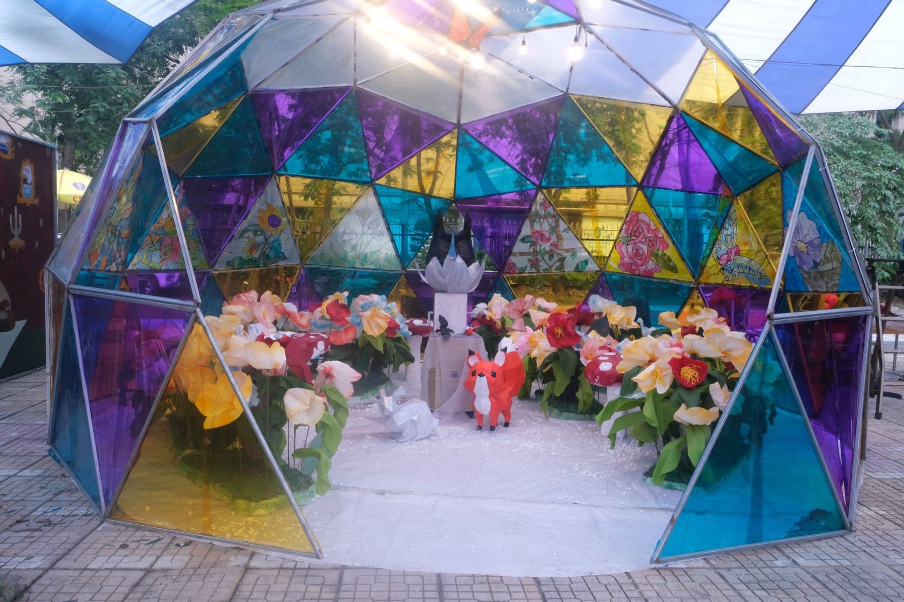 The dome-shaped camp that won Informatics the Best Camp award